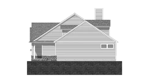 The Heatherstone house plan, exterior view 2